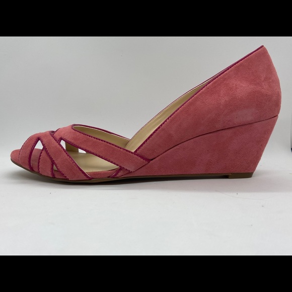 Sole Society wedges. Size 8 1/2. Pink suede - Picture 4 of 5
